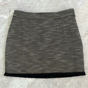 Guess by Marciano Gold Black & White Mini Skirt